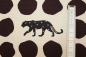Preview: Kokka Echino Cotton Sailcloth Heavyweight Canvas Panther dunkelbraun/natur (10 cm)